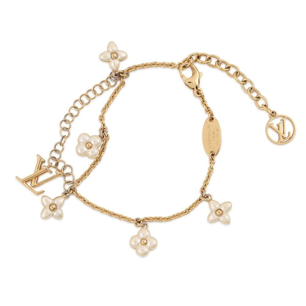 LOUIS VUITTON Gold Charm Bracelet